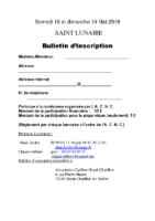 BULLETIN D INSCRIPTION ST LUNAIRE