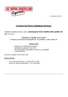 Avis de convocation AG cyclos 13 janvier 2023