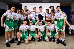 PRESENTATION DE L'EQUIPE CYCLISTE DE DN1 SOJASUN ESPOIR ACNC. NOYAL-CHATILLON SUR SEICHE, FRANCE, LE 18 JANVIER 2019.