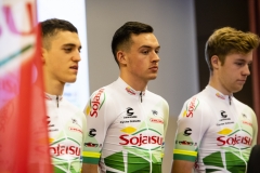PRESENTATION DE L'EQUIPE CYCLISTE DE DN1 SOJASUN ESPOIR ACNC. NOYAL-CHATILLON SUR SEICHE, FRANCE, LE 18 JANVIER 2019.