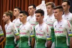 PRESENTATION DE L'EQUIPE CYCLISTE DE DN1 SOJASUN ESPOIR ACNC. NOYAL-CHATILLON SUR SEICHE, FRANCE, LE 18 JANVIER 2019.