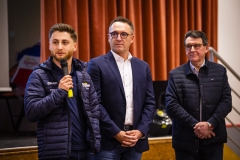 PRESENTATION DE L'EQUIPE CYCLISTE DE DN1 SOJASUN ESPOIR ACNC. NOYAL CHATILLON SUR SEICHE, FRANCE, LE 10 FEVRIER 2023. PHOTO: BERNARD LE BARS