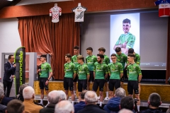 PRESENTATION DE L'EQUIPE CYCLISTE DE DN1 SOJASUN ESPOIR ACNC. NOYAL CHATILLON SUR SEICHE, FRANCE, LE 10 FEVRIER 2023. PHOTO: BERNARD LE BARS