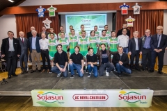 PRESENTATION DE L'EQUIPE DE DN1 SOJASUN ESPOIR ACNC, SAISON 2018. NOYAL-CHATILLON SUR SEICHE, FRANCE, LE 19 JANVIER 2018. PHOTO: BERNARD LE BARS